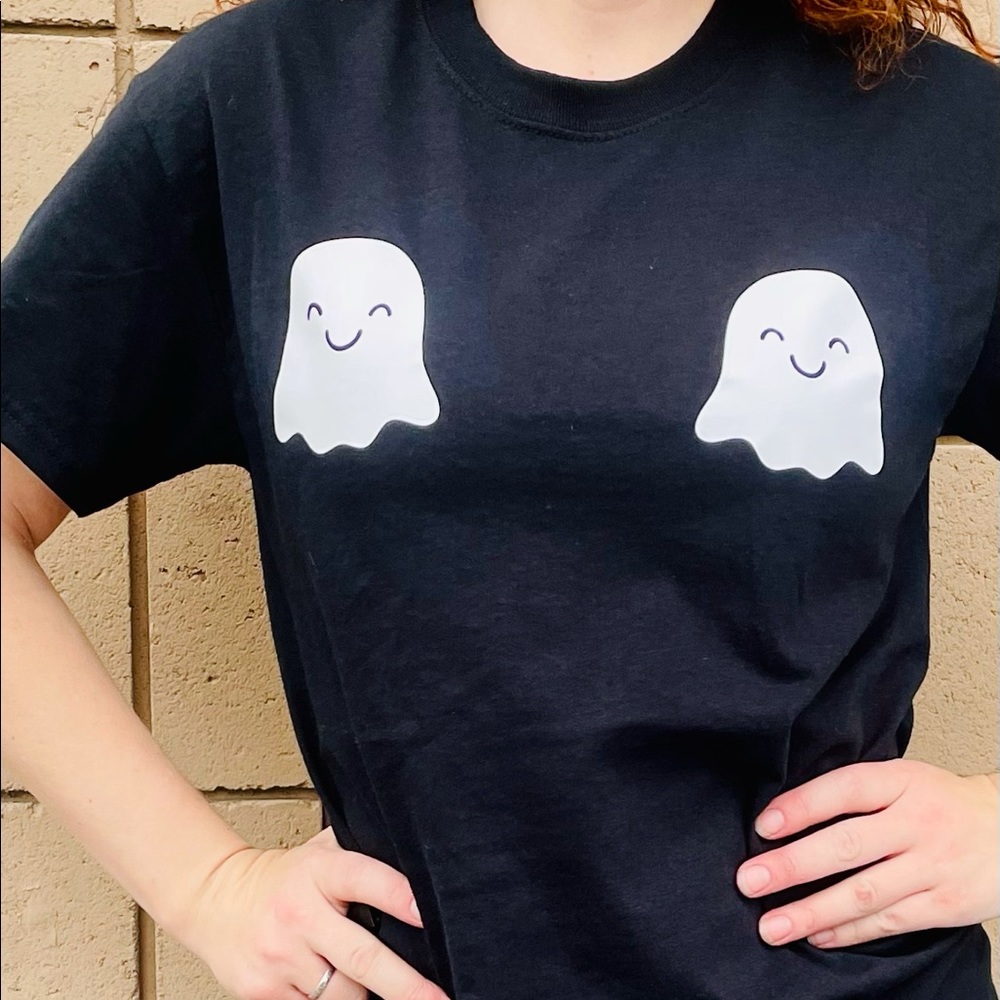 Halloween ghostly boobies shirt